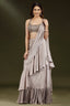 Champagne Beige Imported Lycra Lehenga with Attached Dupatta