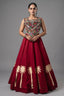 Red Cotton Kachchi Mirror Worked Chaniya Choli