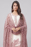 Off White Chanderi Paisley Printed Straight Cut Kurti Set