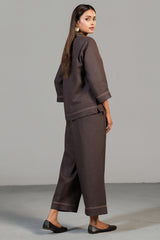Brown Linen Co-Ord Set