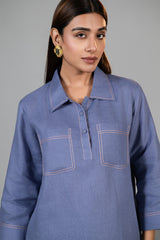 Mulberry Mist Linen Co-Ord Set
