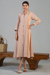 Pink Cotton Silk Dress