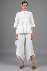 Ivory White Soft Cotton Co-Ord Set