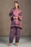 Dusty Pink Linen Floral Printed Co-Ord Set