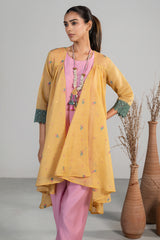 Light Pink and Orange Co-Ord Set with Jacket