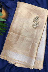 Golden Tissue Silk Woven Saree