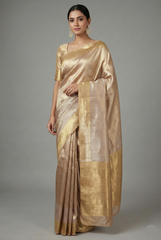 Golden Tissue Silk Woven Saree