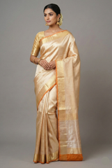 Golden Tissue Silk Woven Saree