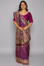 Purple Silk Traditional Woven Patola Saree with Cutdana and Beads Work