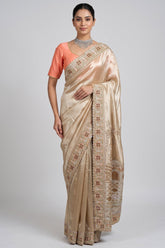 Golden Tissue Saree with Designer Pallu