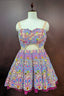 Pastel Pink Net All Over Beaded Cutwork Mini Dress