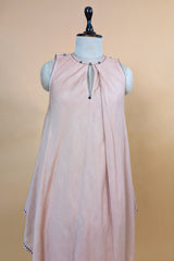 Rose Pink Cotton Silk Solid Co-Ord Set
