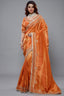 Orange Tissue Dola Silk Saree