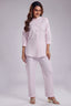 Light Pink Linen Cutdana Worked Co-Ord Set