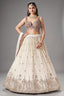 Ivory Cream Sequin Embroidered Lehenga