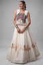 White Art Silk Kachchi Mirror Worked Chaniya Choli
