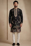 Black Satin Embroidered Kurta Pajama