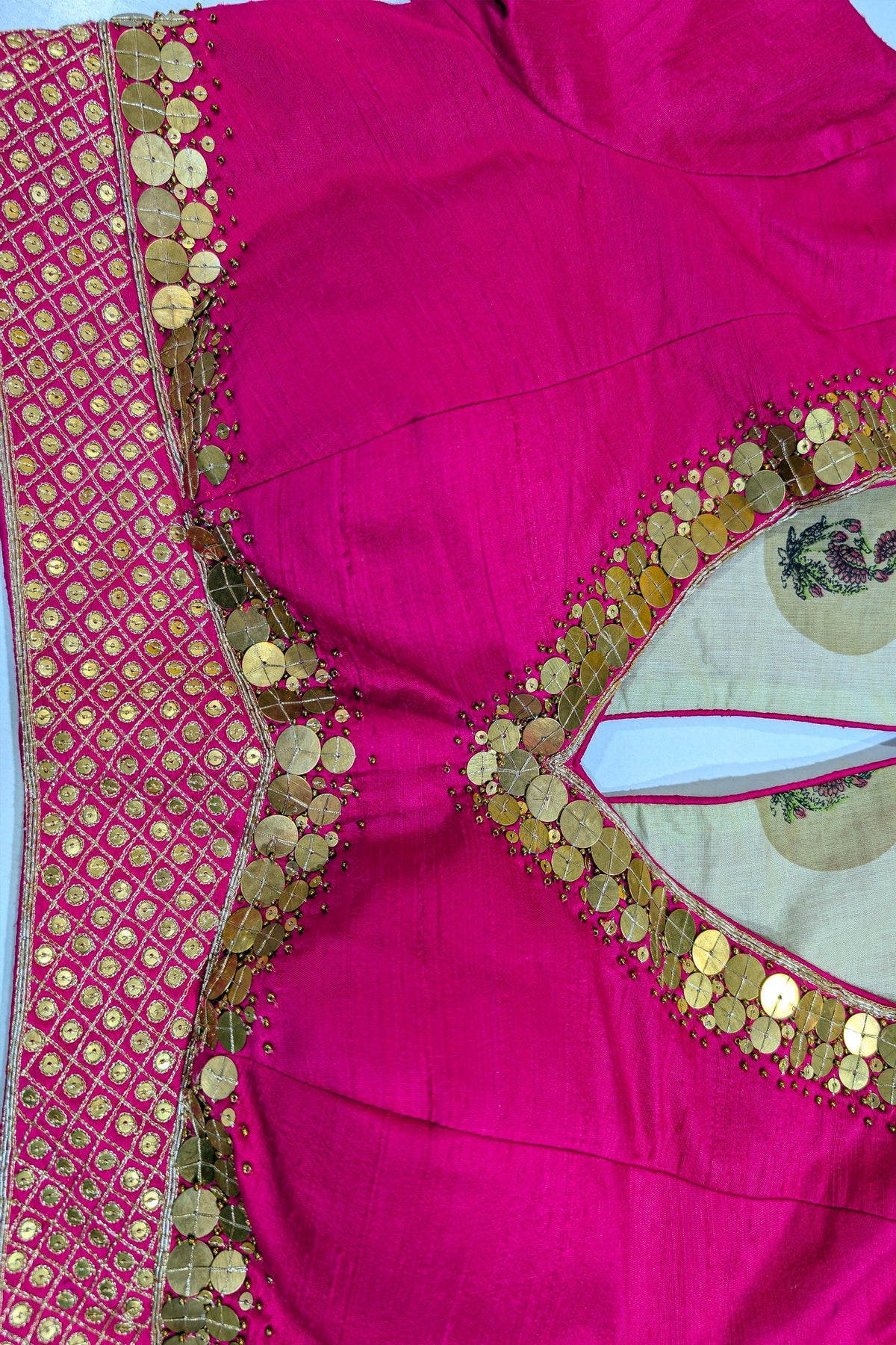 Rose Gold Dual-Toned Tissue Organza Silk Lehenga with Heritage Zari Weaving