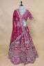 Red Raw Silk Designer Bridal Lehenga with Double Dupatta