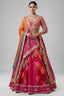 Multi Colored Silk Traditional Patola Lehenga with Handwork