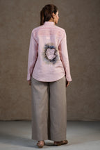 Light Baby Pink Cotton Linen Co-Ord Set
