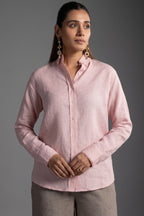 Light Baby Pink Cotton Linen Co-Ord Set