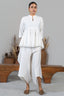 Ivory White Soft Cotton Co-Ord Set