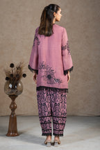 Dusty Pink Linen Floral Printed Co-Ord Set
