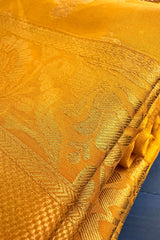 Yellow Kanchipuram Tissue Woven Saree