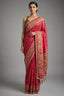 Pink Silk Traditional Woven Patola Saree with Cutdana and Beads Work