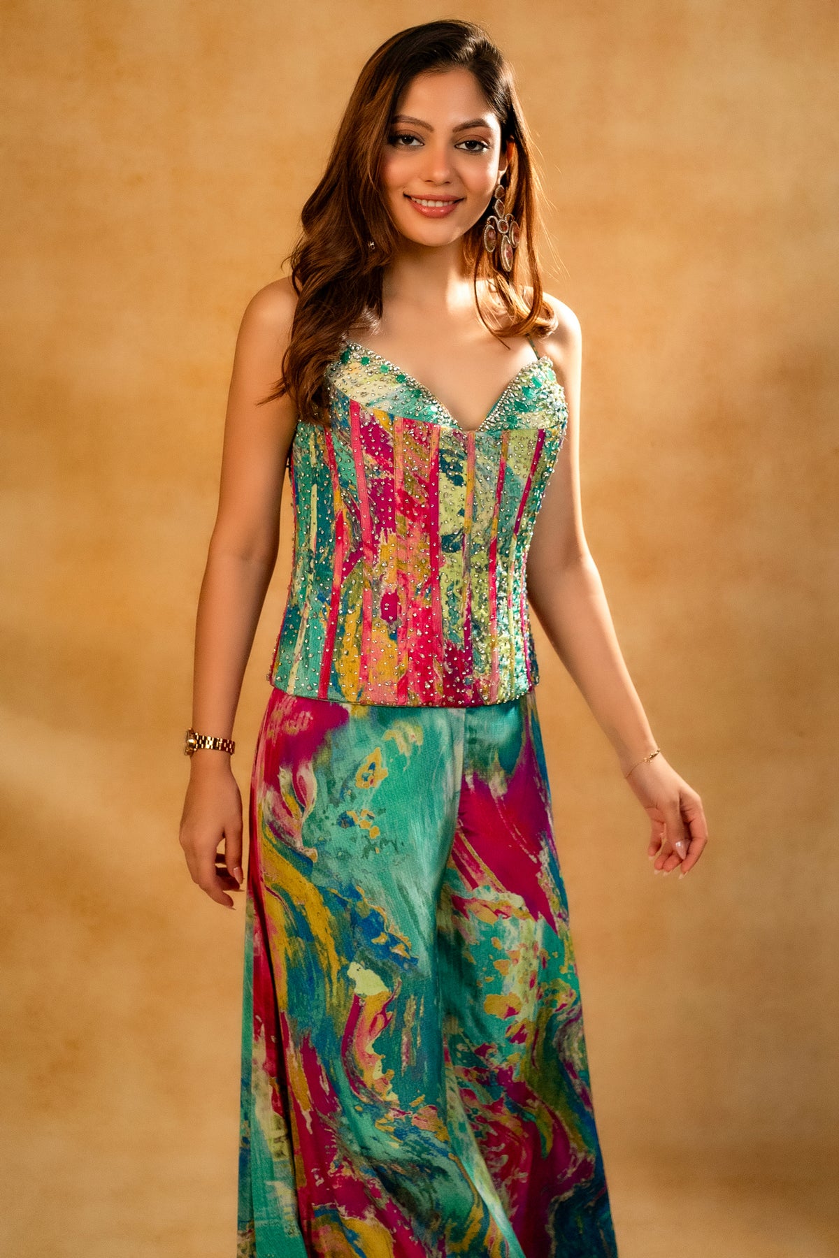 Multi Colored Printed Co-Ord Set