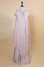 Rose Pink Cotton Silk Solid Co-Ord Set