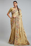 Golden Viscose Silk Embroidered Saree