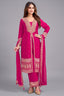 Rani Pink Georgette Slit Cut Suit