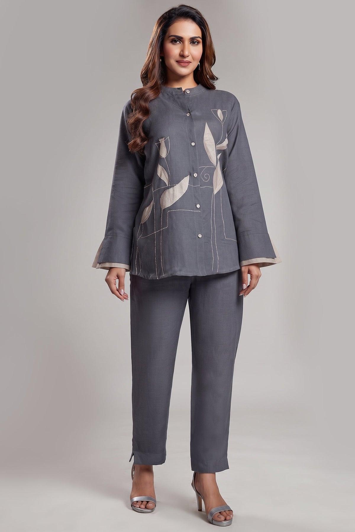 Grey Linen Co-Ord Set