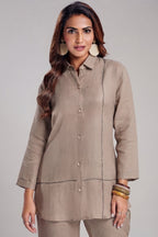 Beige Linen Co-Ord Set