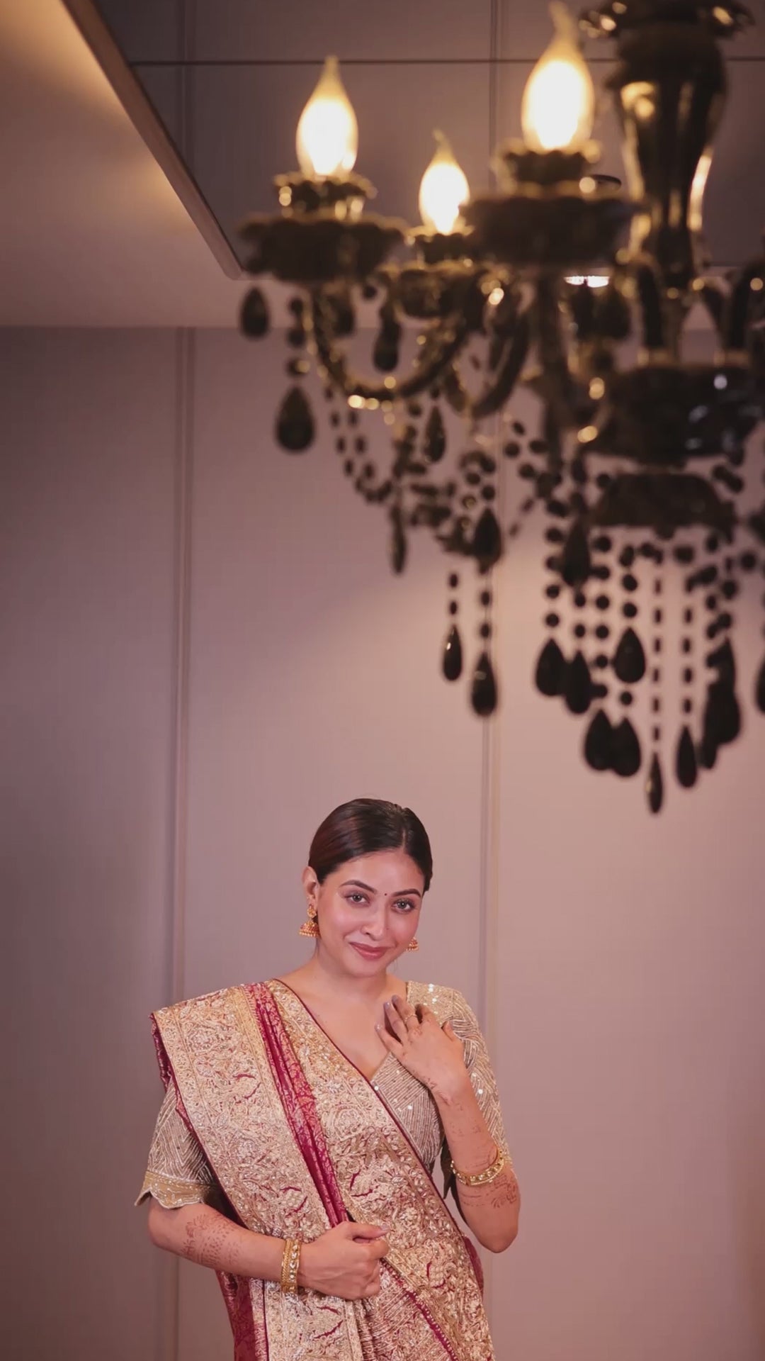 Magenta Kanchipuram Silk Traditional All Over Woven Saree with Handworked Border and Pallu