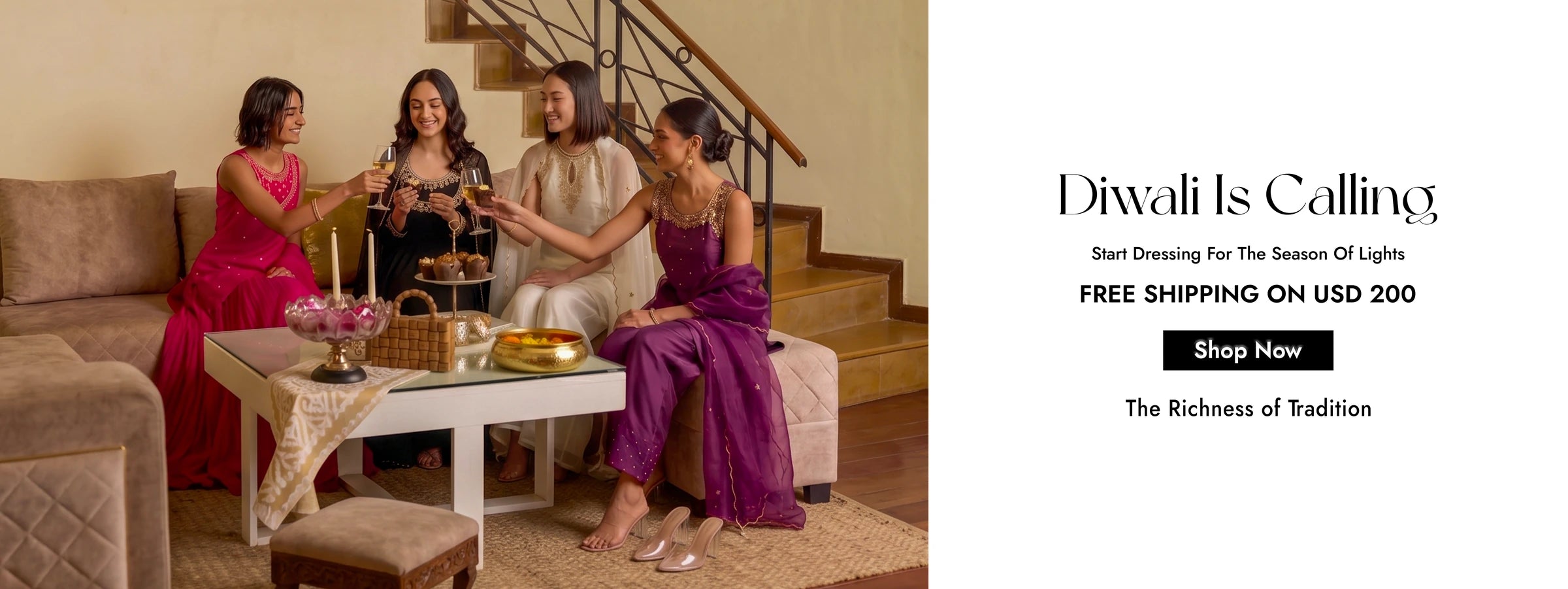 Diwali Is Calling — festive Indian occasion wear