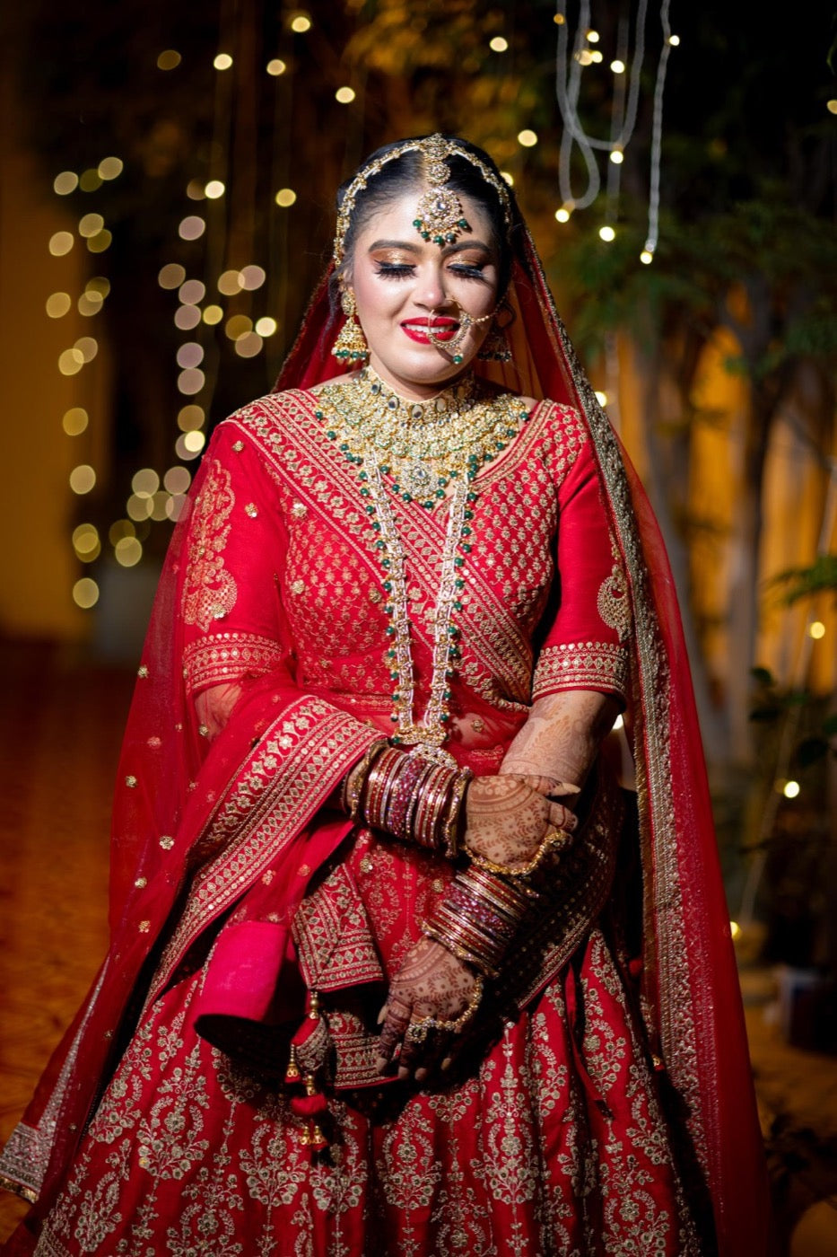 Asopalav customer wearing Indian occasion wear