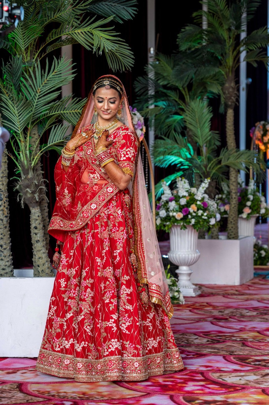 Asopalav customer wearing Indian occasion wear