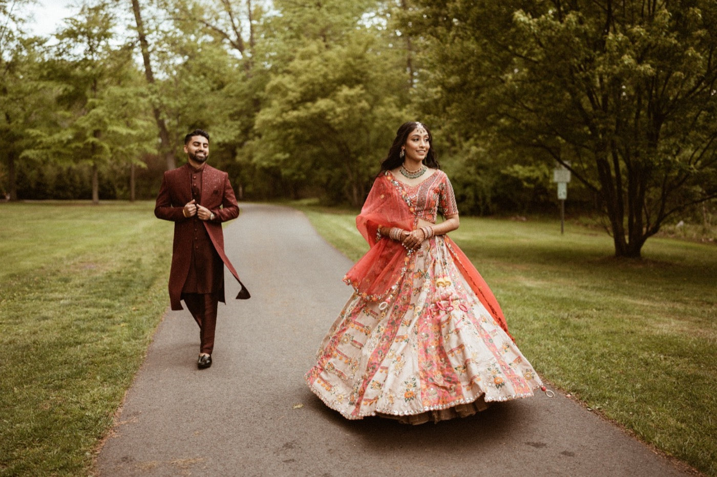 Asopalav customer wearing Indian occasion wear