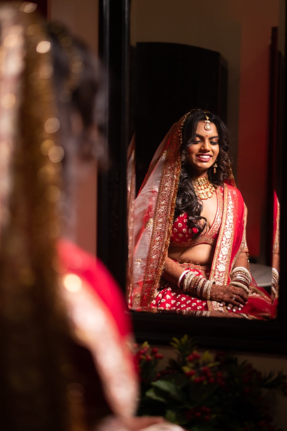 Asopalav customer wearing Indian occasion wear