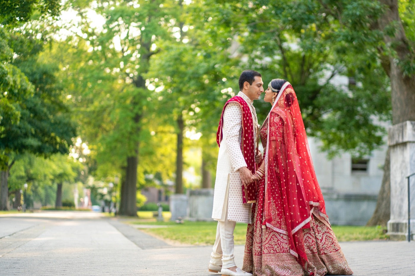 Asopalav customer wearing Indian occasion wear