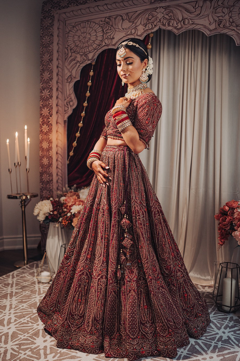 Asopalav customer wearing Indian occasion wear