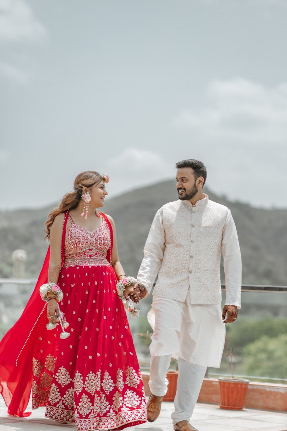 Asopalav customer wearing Indian occasion wear