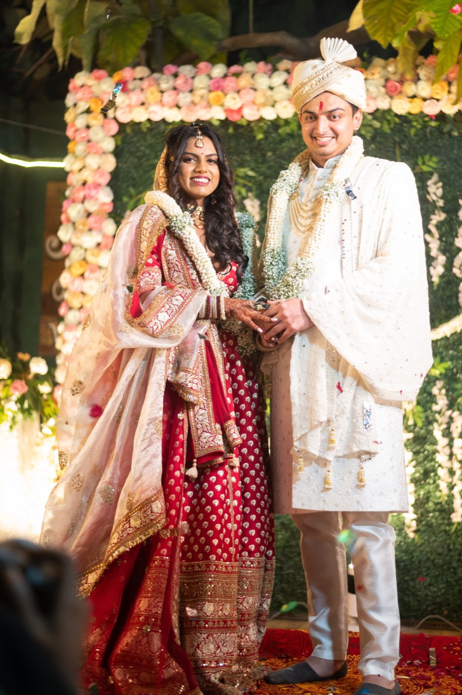 Asopalav customer wearing Indian occasion wear