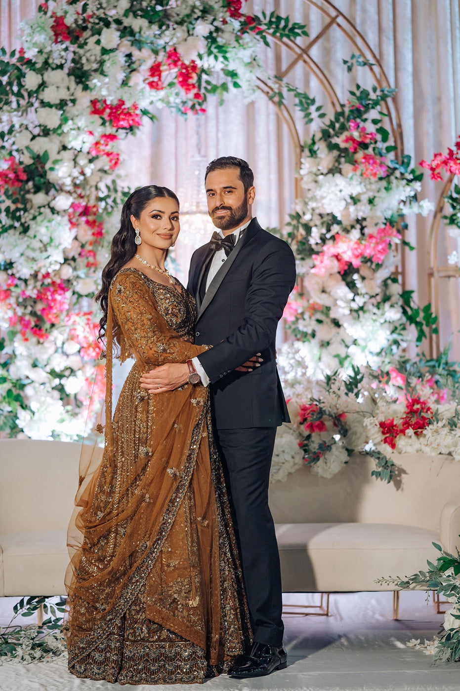 Asopalav customer wearing Indian occasion wear