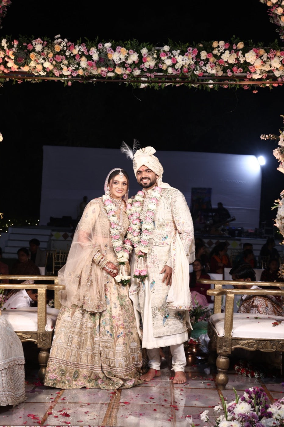 Asopalav customer wearing Indian occasion wear