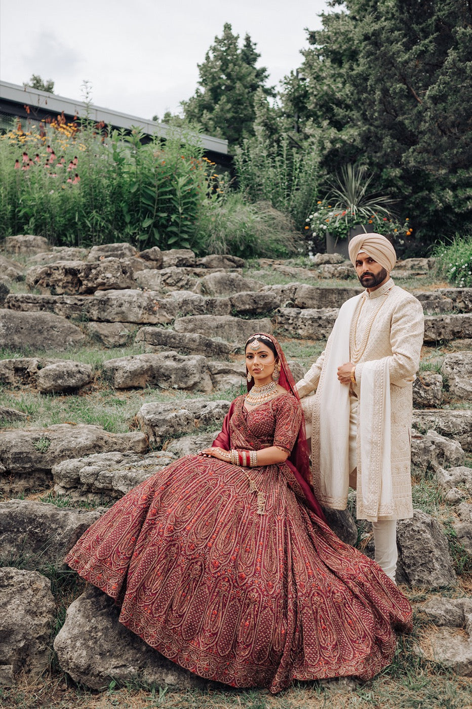 Asopalav customer wearing Indian occasion wear